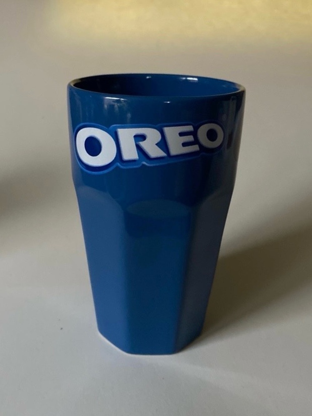Oreo Blue Drinking Glass Milk Cup